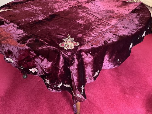 Vintage velvet embroidered - velvet,
