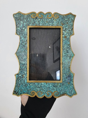 Vintage gold green ornate - &,