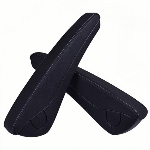 Pair black leather front - pair,