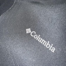 Columbia Jacket Womens Large Black Full Zip Softshell Wind Resistant Omni-Shield
