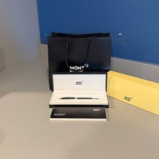 Montblanc Meisterstück 145 Classique Platinum Fountain Pen Black With Box