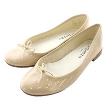 Repetto Enamel Ballet Shoes Beige /Ss Os Ladies