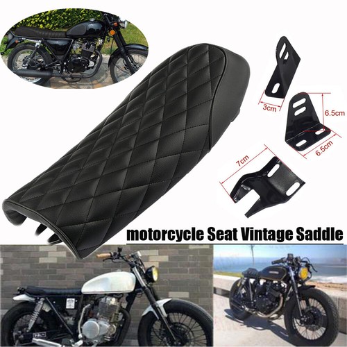 Motorcycle seat flat brat - seat, hump