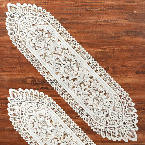 Lace crochet rectangular table - rectangular,