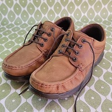 Wrangler Mens Brown Leather Chunky Loafer Casual Shoes Size UK 9 EU 43 