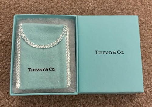 Empty tiffany box with pouch - empty,