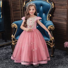 Princess Ball Gown Kids Girls Wedding Party Formal Brithday Prom Maxi Dresses