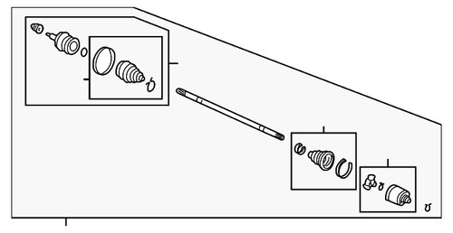 Genuine honda drive shaft - genuine,