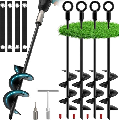 Ground anchors heavy - ground, tent