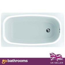 Small Bath Tub White Acrylic Compact Space Saving Bath & Leg Set | 4 Sizes