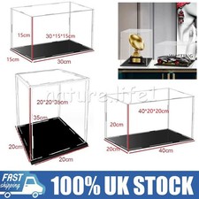 20/30/40cm Acrylic Display Case Clear Show Box Dustproof Protection Model Toy UK