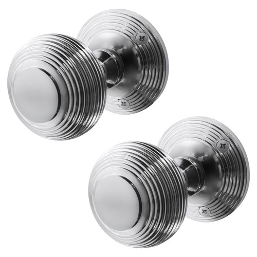 Beehive reeded chrome - beehive,