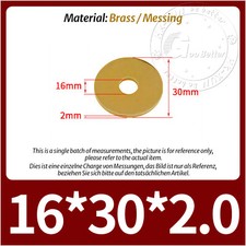 FLAT WASHERS FORM A - BRASS M2