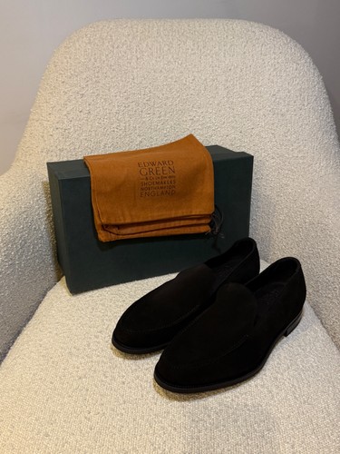 Edward green islington slip - green, slip-on