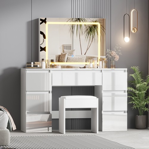 High gloss white dressing - high,