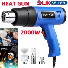 2000W Electric Hot Air Heat Gun Variable Temperature Paint Stripper + 4 Nozzles