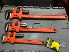 CK TOOLS Stillson JOBLOT 14" 18" 24" Heavy Duty Pipe Wrenches T3735 350/450/600