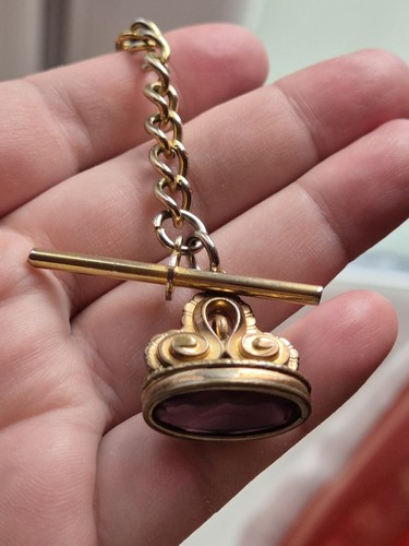Antique rose gold tone pocket - rose,