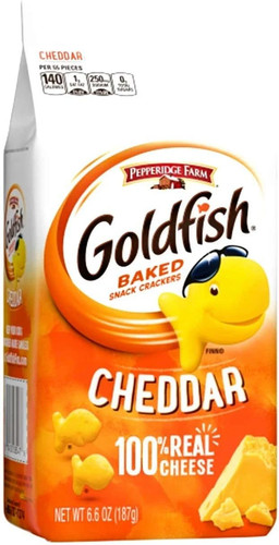Goldfish crackers cheddar 187g - goldfish,