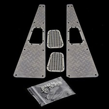 Metal Skid Plate Hood Set for Traxxas TRX4 Land Rover Defender W016 Model Car