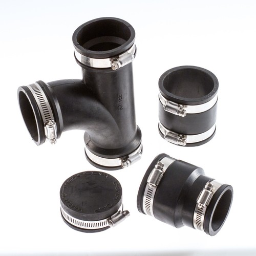 Flexible rubber pipe fittings - rubber,