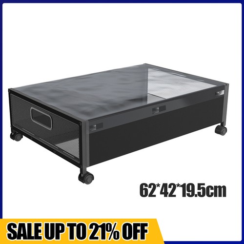 Underbed storage box wheels - on,