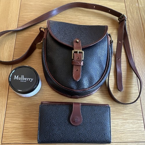 Mulberry pebbled leather small - leather,