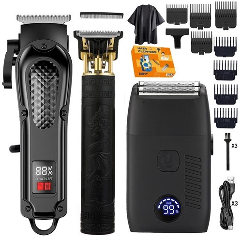 Cordless hair clippers - 3-in-1,