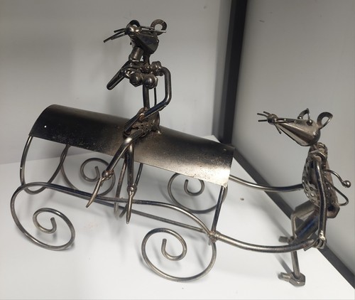Metal art mice - metal, rats