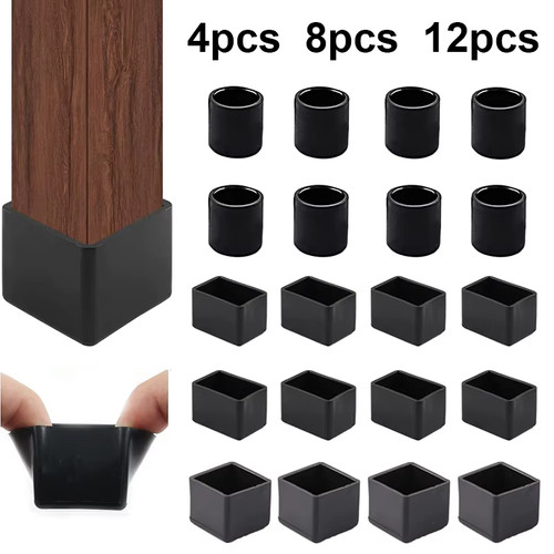 Square silicone chair - silicone, caps