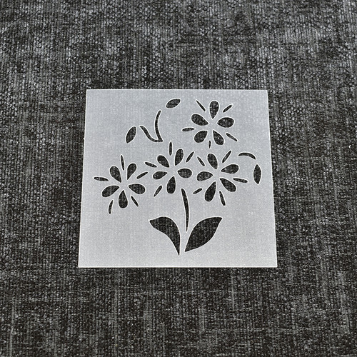 Flower stencil design - flower, 2