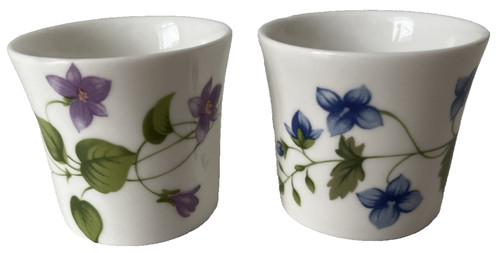 Floral egg cups vintage - cups,