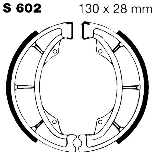 Pair brake jaws - pair, s602