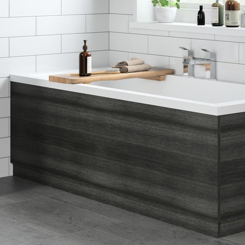 Grey wood bath panel 1700mm - panel,
