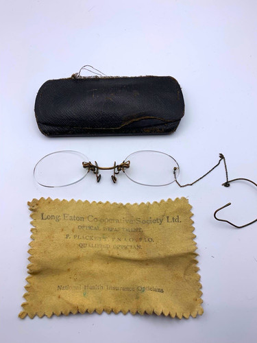 Antique 10ct pince nez - 10ct, gp