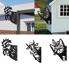 2D Peeping Metal Art