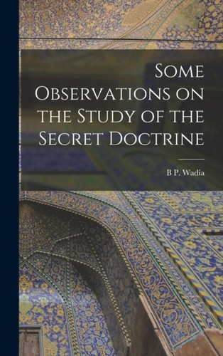 Wadia some observations on - some,