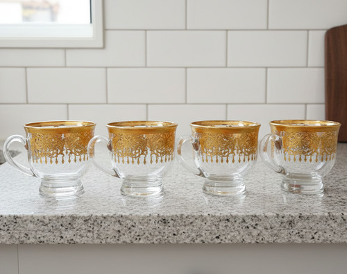 Turkish tea cups set - cups, with