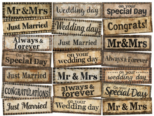 Sentiments vintage wedding - vintage,