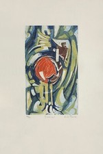 1965 Fritz FURTO SUNFLOWER Signed Engraving