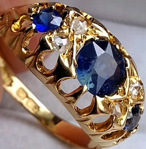 18ct gold ceylon - gold, sapphire