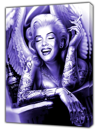 Marilyn monroe tattooed angel - tattooed,