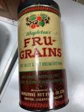 Mappleton's Fru Grains 1960's cereal tin