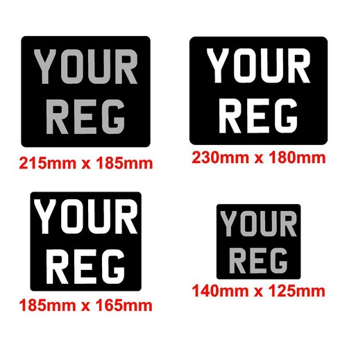 Classic scooter number plates - number,