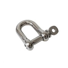 Stainless Steel D Shackle, Pin Size 5mm - Opening 11mm