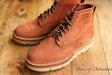 Viberg Tan Brown Suede Derby