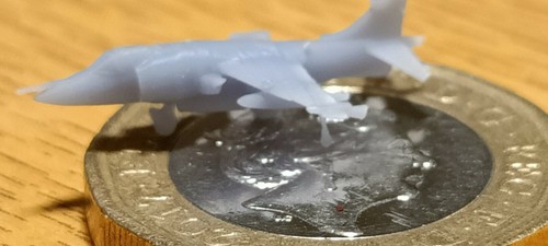 700 model sea - 1/700, harrier.