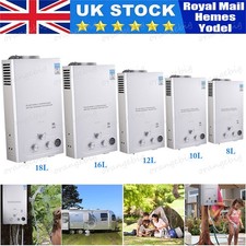 8L-18L LPG Propane Gas Tankless Instant Hot Water Heater Boiler With Shower Kit