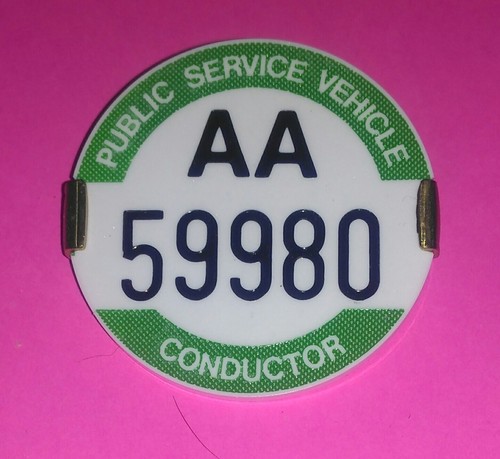 Psv bus conductor badge pcv - -,
