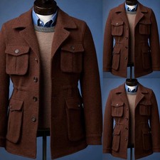 Men Safari Jacket Wool 4